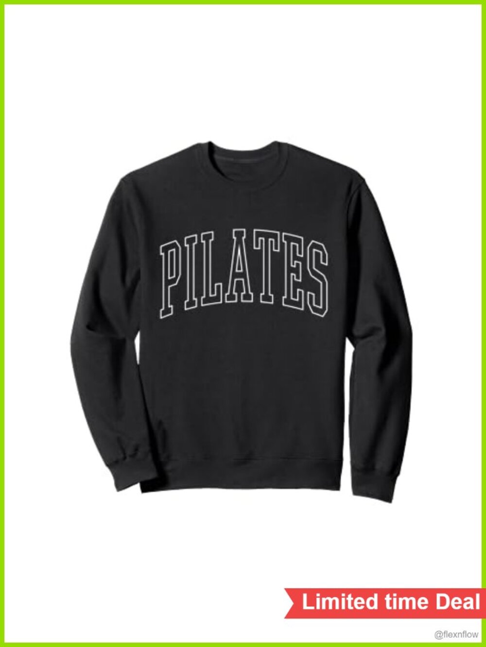 Preppy Pilates Aesthetic Workout Sweatshirt Cotton Blend Classic Fit Long Sleeve
